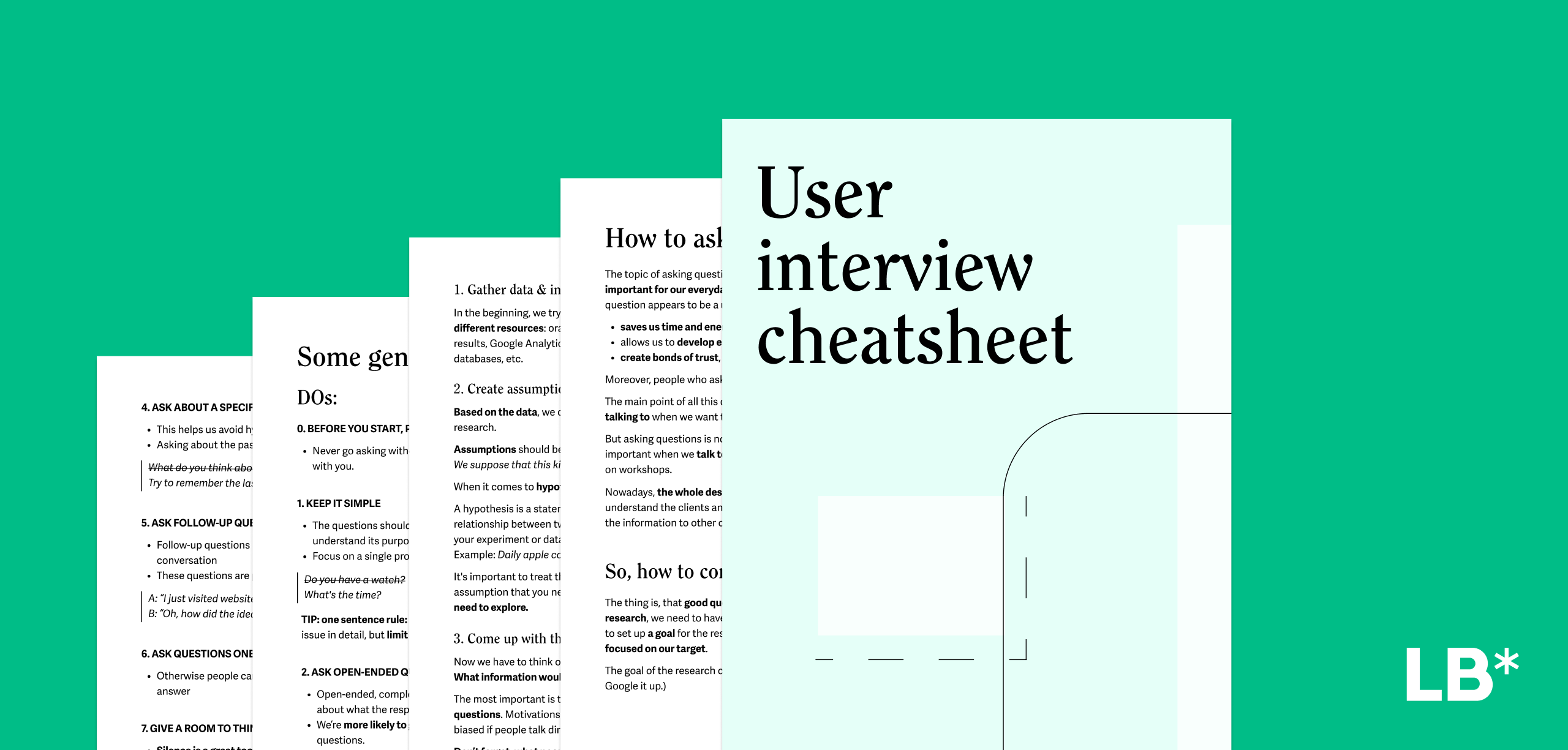 User Interview Cheatsheet
